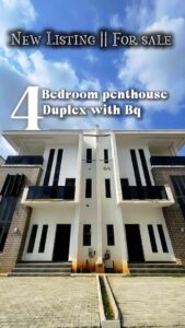 4-Bedroom Semi-Detached Duplex + BQ for Sale
